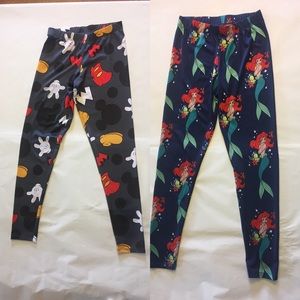 2 PAIRS OF DISNEY LEGGINGS!!!